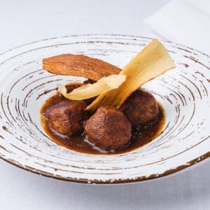 Albóndigas de pitu de caleya