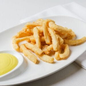 Calamares frescos fritos